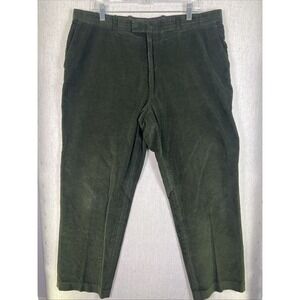 Vintage Burberry London Men's Cotton‎ Green Corduroy Pants, Size 38R
